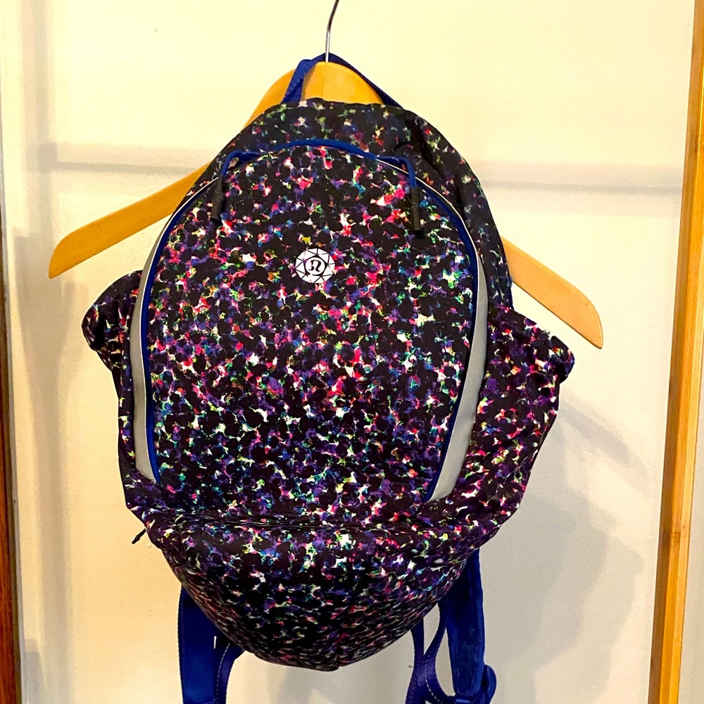 lululemon athletica Multicolor Speckled Black Backpack